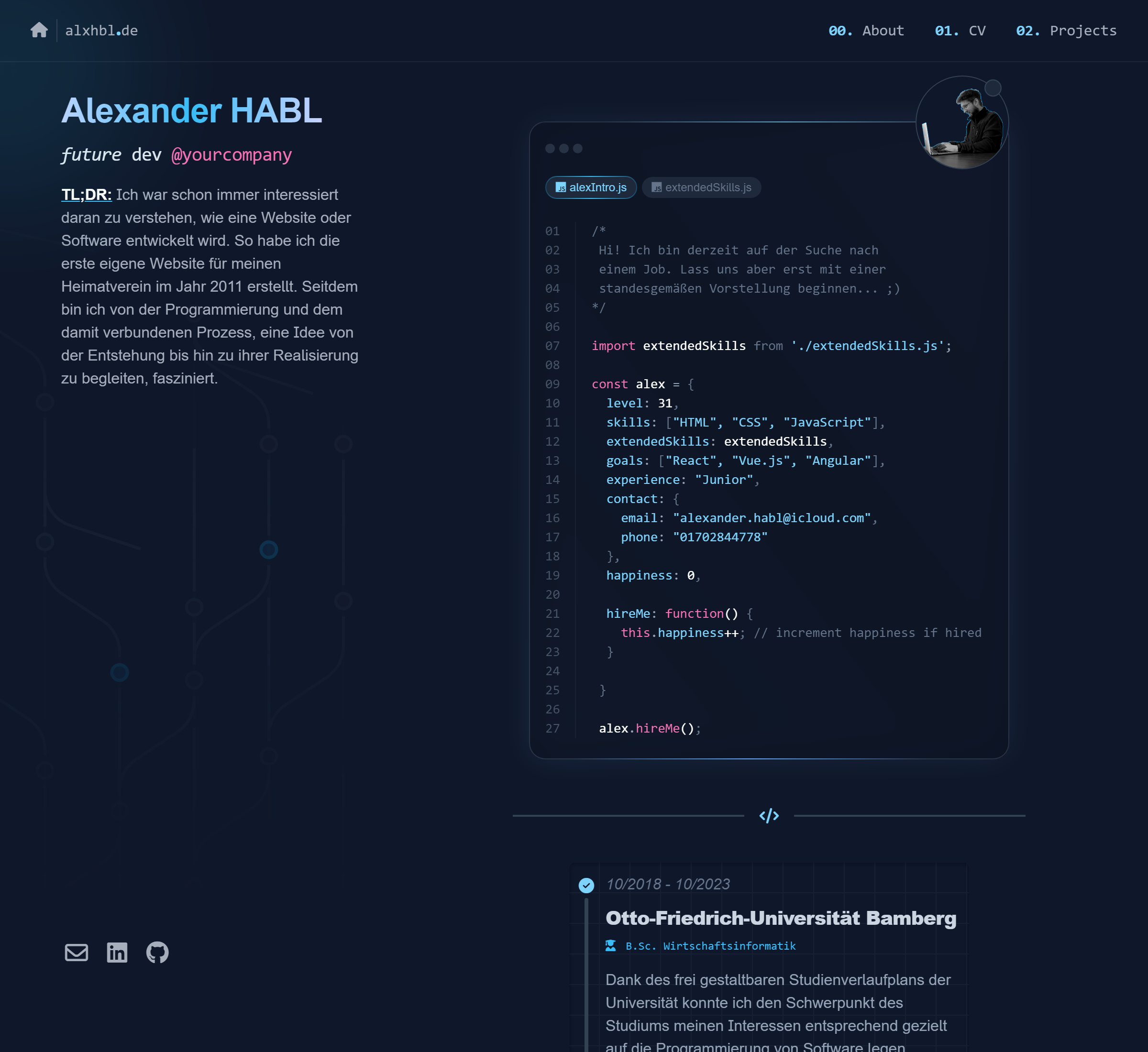 Project alxhbl.de