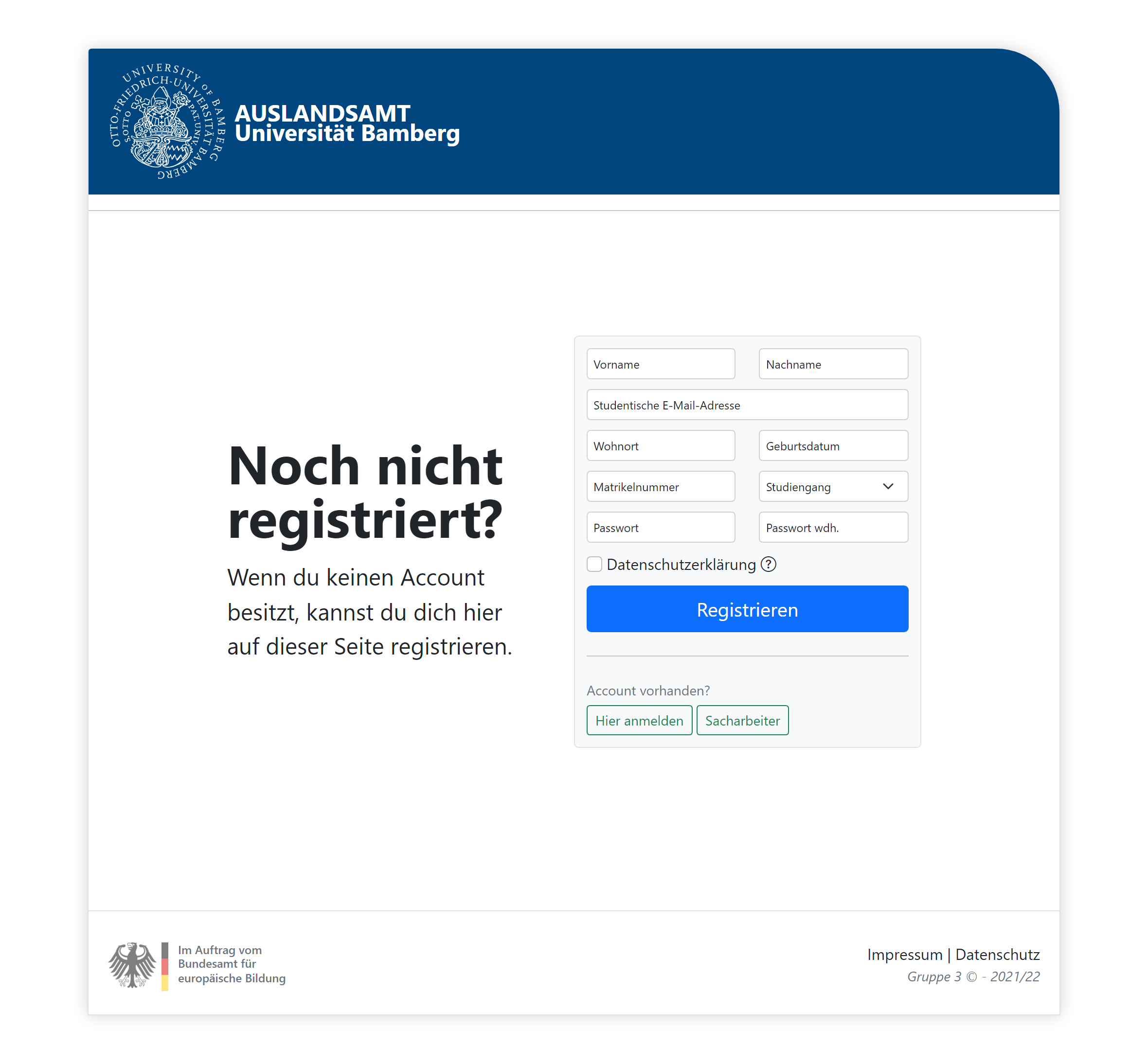Project Auslandsamt